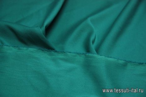 Плательная креп стрейч (о) бирюзовая - итальянские ткани Тессутидея арт. 03-3418