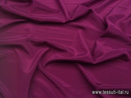 Крепдешин (о) баклажановый - итальянские ткани Тессутидея арт. 02-7371
