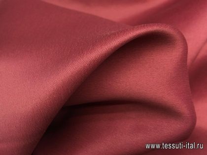 Шелк кади (о) брусничный - итальянские ткани Тессутидея арт. 02-7745