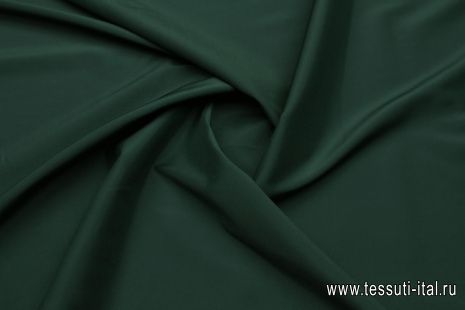 Подкладочная стрейч (о) темно-зеленая - итальянские ткани Тессутидея арт. 07-1481