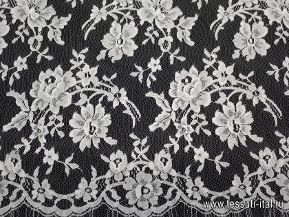 Кружевное полотно (о) белое Solstiss - итальянские ткани Тессутидея арт. 03-5363