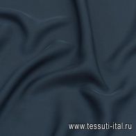 Крепдешин (о) темно-сине-зеленый - итальянские ткани Тессутидея арт. 10-2604