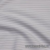 Сорочечная (н) серо-белая полоска - итальянские ткани Тессутидея арт. 01-6429