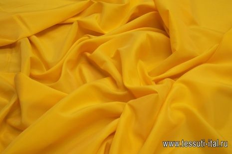 Подкладочная стрейч (о) ярко-желтая - итальянские ткани Тессутидея арт. 07-1266