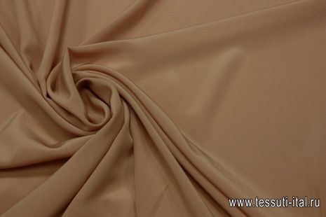 Крепдешин стрейч (о) лососевый  - итальянские ткани Тессутидея арт. 02-6322