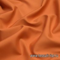 Плательная кади стрейч (о) терракотовая - итальянские ткани Тессутидея арт. 10-1515