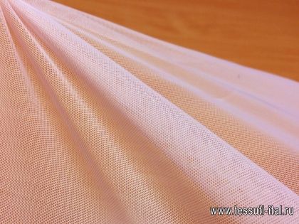 Плательная сетка (о) розовая - итальянские ткани Тессутидея арт. 03-5235