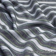 Лен (н) цветная полоска - итальянские ткани Тессутидея арт. 16-0566