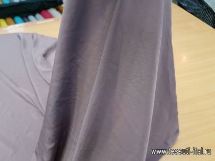 Плательная стрейч (о) серо-фиолетовая ш-150см - итальянские ткани Тессутидея арт. 03-3665