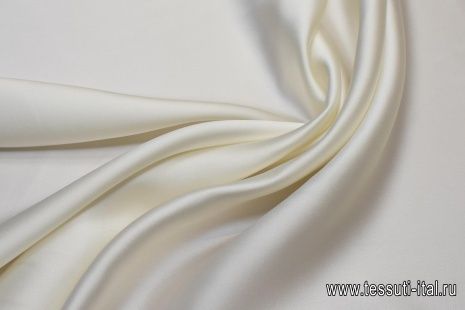 Шелк кади (о) молочный - итальянские ткани Тессутидея арт. 02-8979