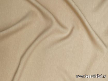Лен стрейч (о) песочный - итальянские ткани Тессутидея арт. 16-0842