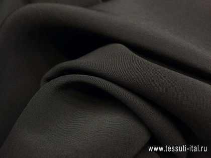 Крепдешин (о) темно-серый - итальянские ткани Тессутидея арт. 02-7580