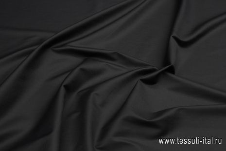 Плательная стрейч (о) черная - итальянские ткани Тессутидея арт. 03-6895