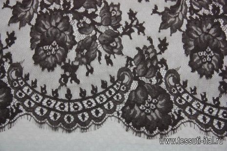 Кружево (о) серо-коричневое ш-63см Solstiss - итальянские ткани Тессутидея арт. 03-3726