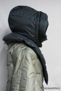 Деталь для верхней одежды капюшон морская волна - итальянские ткани Тессутидея арт. F-6451