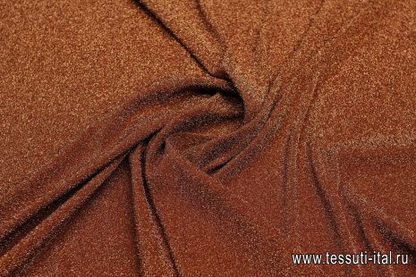 Джерси с люрексом (о) бронзовое - итальянские ткани Тессутидея арт. 13-1580