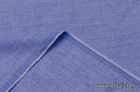 Лен (о) голубой меланж - итальянские ткани Тессутидея арт. 16-0484
