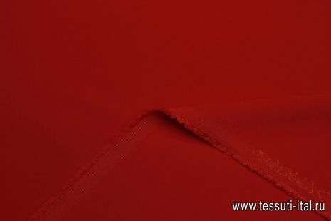 Плательная кади вискоза+ацетат стрейч (о) красная - итальянские ткани Тессутидея арт. 04-1694