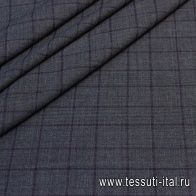 Костюмная клетка (н) серо-фиолетовая Kiton - итальянские ткани Тессутидея арт. 05-3173
