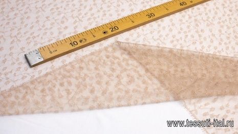 Кружевное полотно (о) телесное - итальянские ткани Тессутидея арт. 03-6082