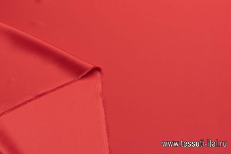 Плательная дабл (300 г/м) (о) красная - итальянские ткани Тессутидея арт. 03-6798
