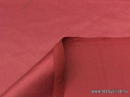 Шелк кади (о) брусничный - итальянские ткани Тессутидея арт. 02-7745