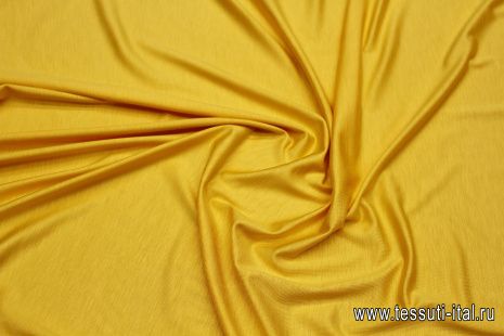 Трикотаж вискоза (о) ярко-желтый - итальянские ткани Тессутидея арт. 14-1734