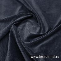 Ветльвет (о) темно-синий  - итальянские ткани Тессутидея арт. 01-7512