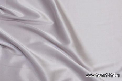 Шелк атлас стрейч (о) светло-серый - итальянские ткани Тессутидея арт. 10-2303