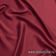 Шелк атлас вареный (о) бордовый - итальянские ткани Тессутидея арт. 10-2054