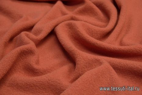 Пальтовая лоден (о) морковная - итальянские ткани Тессутидея арт. 09-1786