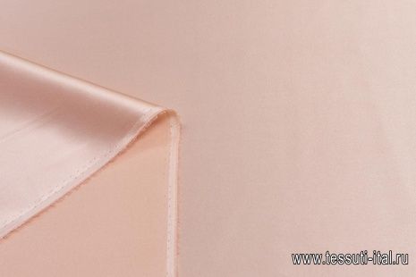 Шелк атлас стрейч (о) светло-розовый - итальянские ткани Тессутидея арт. 10-2502