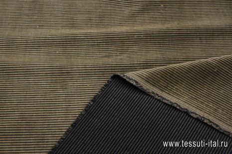 Ветльвет (о) светло-коричнево-черный - итальянские ткани Тессутидея арт. 01-7506