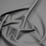 Костюмная стрейч дабл фэйс (о) серая - итальянские ткани Тессутидея арт. 05-4446