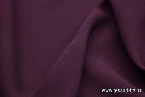 Кади креп (о) баклажан - итальянские ткани Тессутидея арт. 02-7515