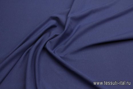 Трикотаж рибана (о) синий - итальянские ткани Тессутидея арт. 12-1160