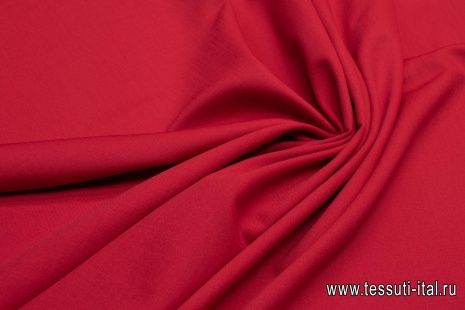 Плательная шерсть супер (о) Leitmotiv красная - итальянские ткани Тессутидея арт. 17-0051