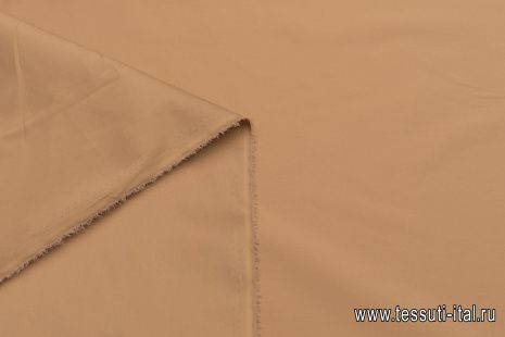 Сорочечная стрейч (о) светло-коричневая - итальянские ткани Тессутидея арт. 01-6999