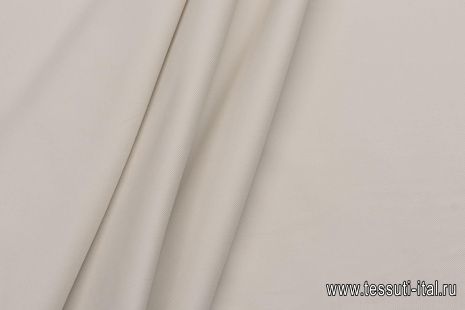 Хлопок костюмный стрейч (420 г/м) (о) светло-серо-бежевый - итальянские ткани Тессутидея арт. 01-7069