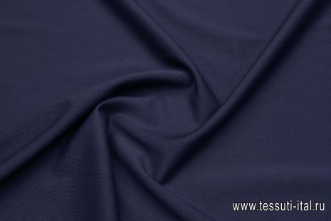 Костюмная стрейч (о) темно-синяя - итальянские ткани Тессутидея арт. 05-4691