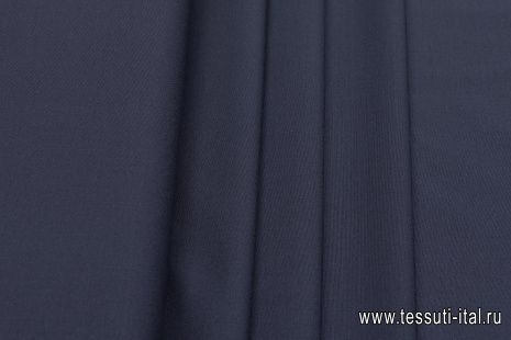 Костюмная стрейч (о) темно-синяя - итальянские ткани Тессутидея арт. 05-4394