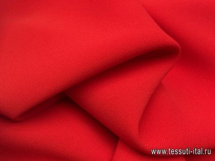 Плательная стрейч (о) красная - итальянские ткани Тессутидея арт. 03-5132