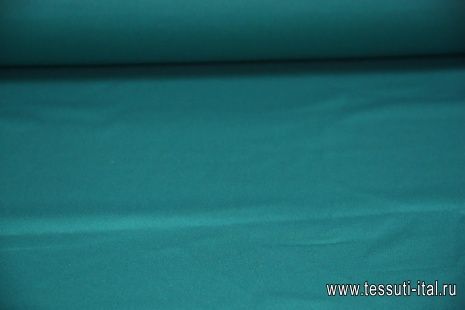 Плательная креп стрейч (о) бирюзовая - итальянские ткани Тессутидея арт. 03-3418