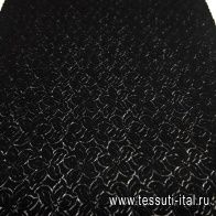 Кружевное полотно (о) черное  - итальянские ткани Тессутидея арт. 03-6411