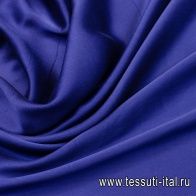 Шелк атлас вареный (о) синий - итальянские ткани Тессутидея арт. 02-8632