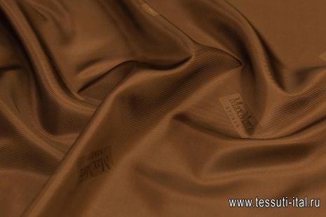 Подкладочная (о) коричневая в стиле Max Mara - итальянские ткани Тессутидея арт. 08-1068