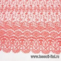 Кружевное полотно (о) красное в стиле Scervino - итальянские ткани Тессутидея арт. 03-6706