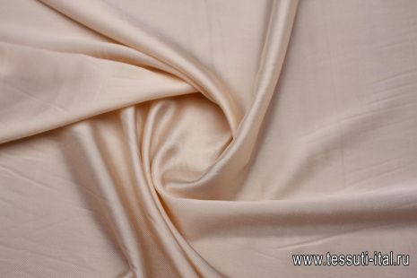 Подкладочная диагональ стрейч (о) бледно-розовая - итальянские ткани Тессутидея арт. 07-1473