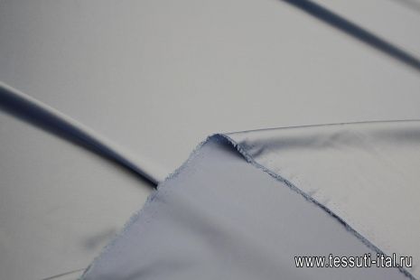 Шелк атлас (о) голубой - итальянские ткани Тессутидея арт. 10-3120