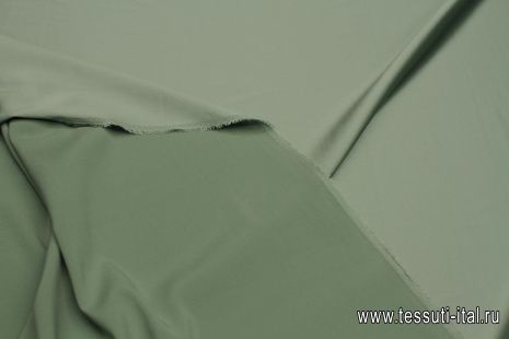 Шелк атлас стрейч (о) мятный 19 мом - итальянские ткани Тессутидея арт. 10-3408